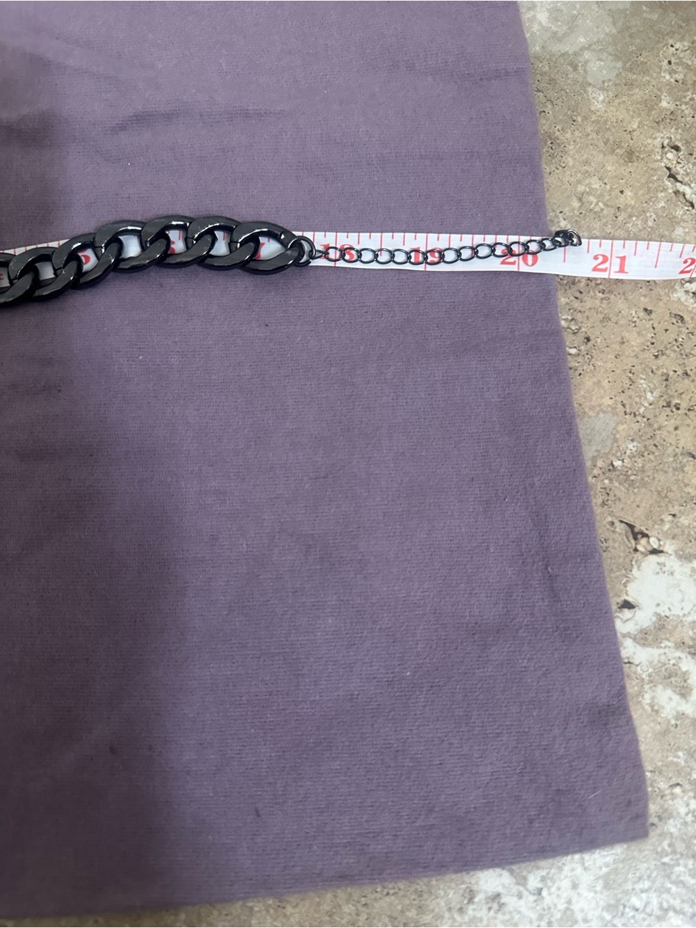 New Natasha Statement Black Chain Necklace with Blue, Green and Clear Gem Accent - Picture 4 of 4